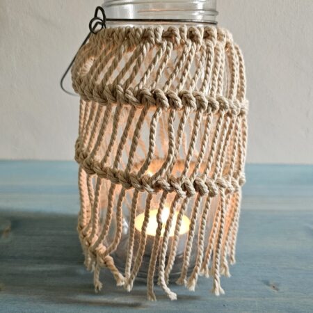 Macramé Mason Jar Tealight